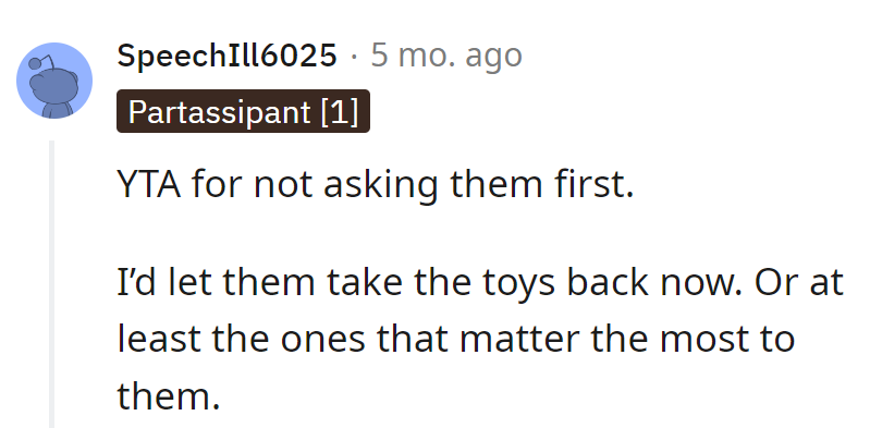 Forgot to ask, now pondering a 'sentimental toy return policy.' Play it safe with nostalgia.