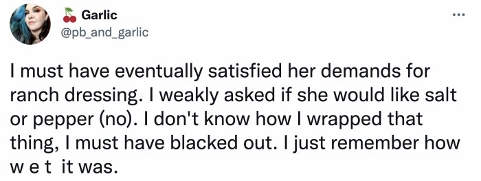 Finally, FINALLY, the customer was satisfied with the amount and said no to seasoning