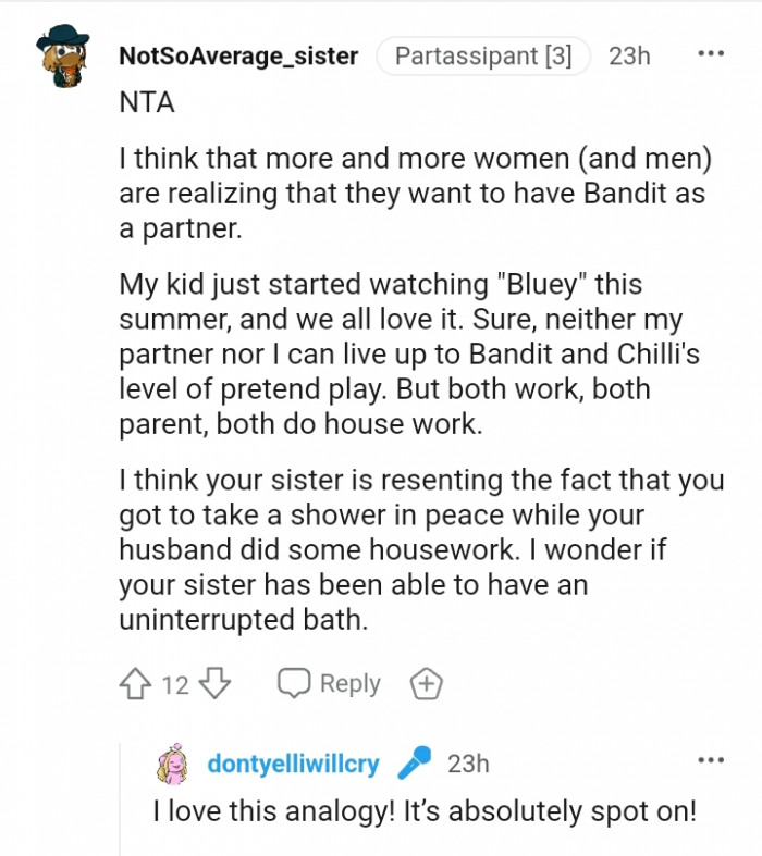 The OP's Sister Is Resenting Some Facts