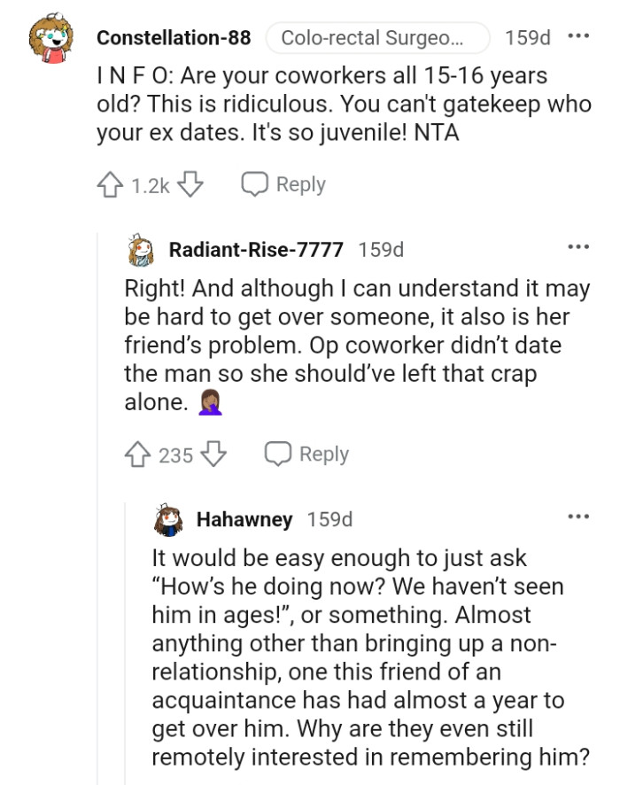 You can't gatekeep whom your ex dates