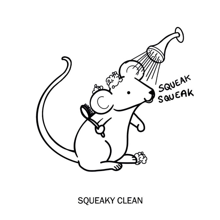22. Squeaky clean