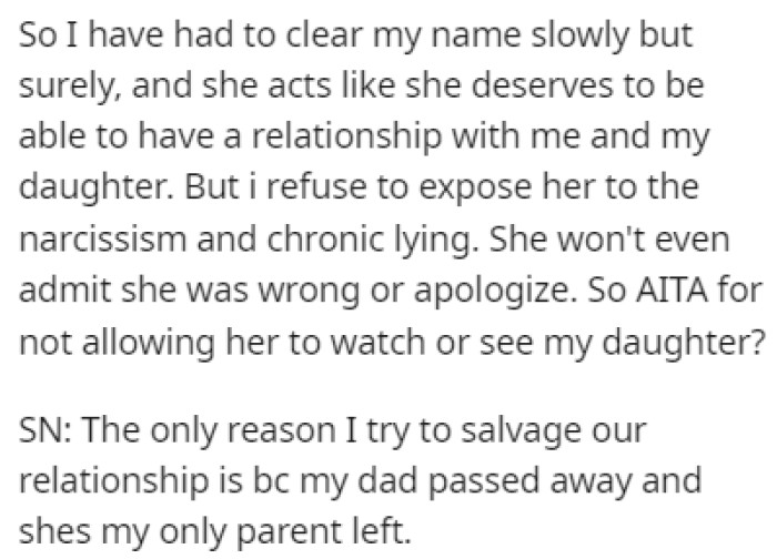 OP Is Now Thinking That She Might Have Done Something Wrong in This Situation, So She Turned to Reddit