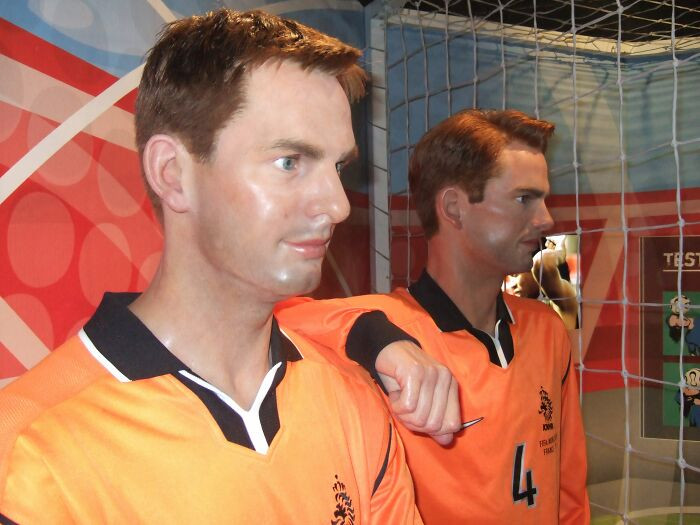 "Waxwork Models Of The De Boar Twins At Madame Tussauds In Amsterdam"