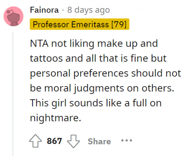 Janet seems like a deranged version of a pick-me girl.