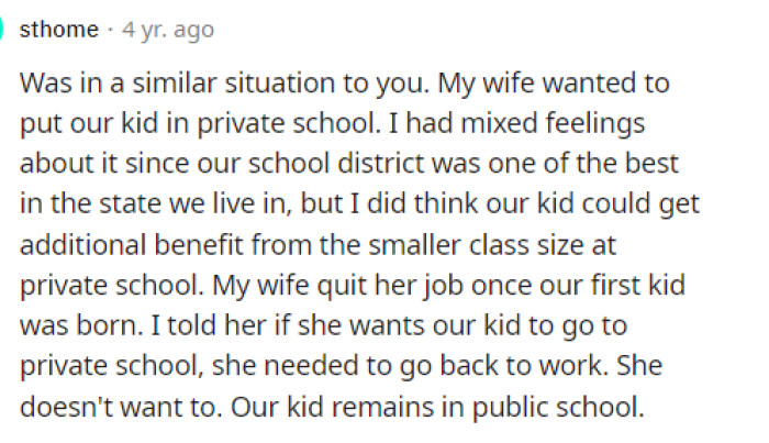 Some people shared similar situations to his, and they mentioned that it just didn't end well at all, which I'm sure is not what he wanted to hear.