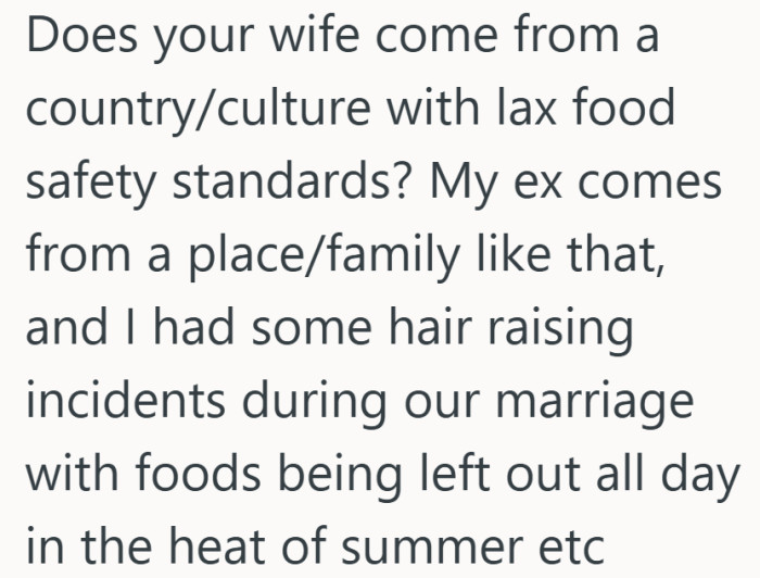 That perspective shifts the focus beyond just this meal. Sometimes it is about habits that have been there all along.