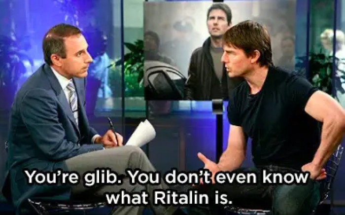 12. Moment when Tom Cruise iconically said this to Matt Lauer