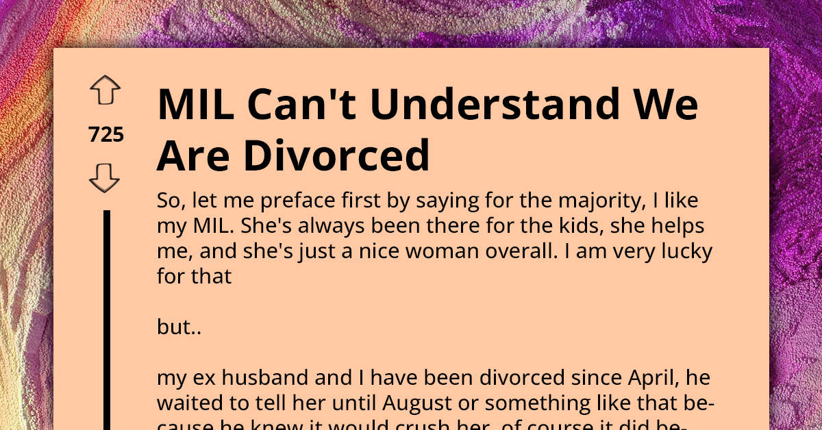 Devastated MIL Cries After Finding Out Her Son Got Divorced Over Something She Refused To Address, Expects Son's Ex To Still Attend Family Events