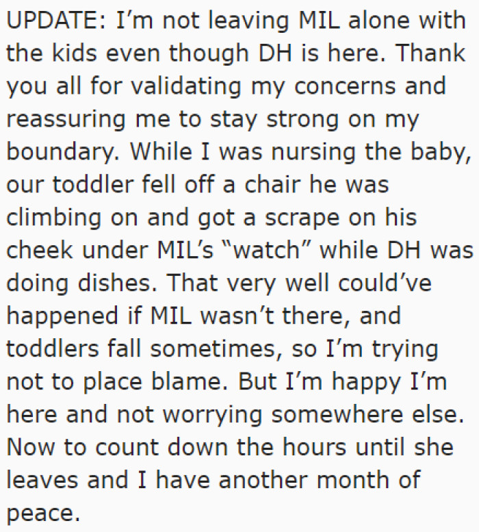 The OP's final decision on the matter.