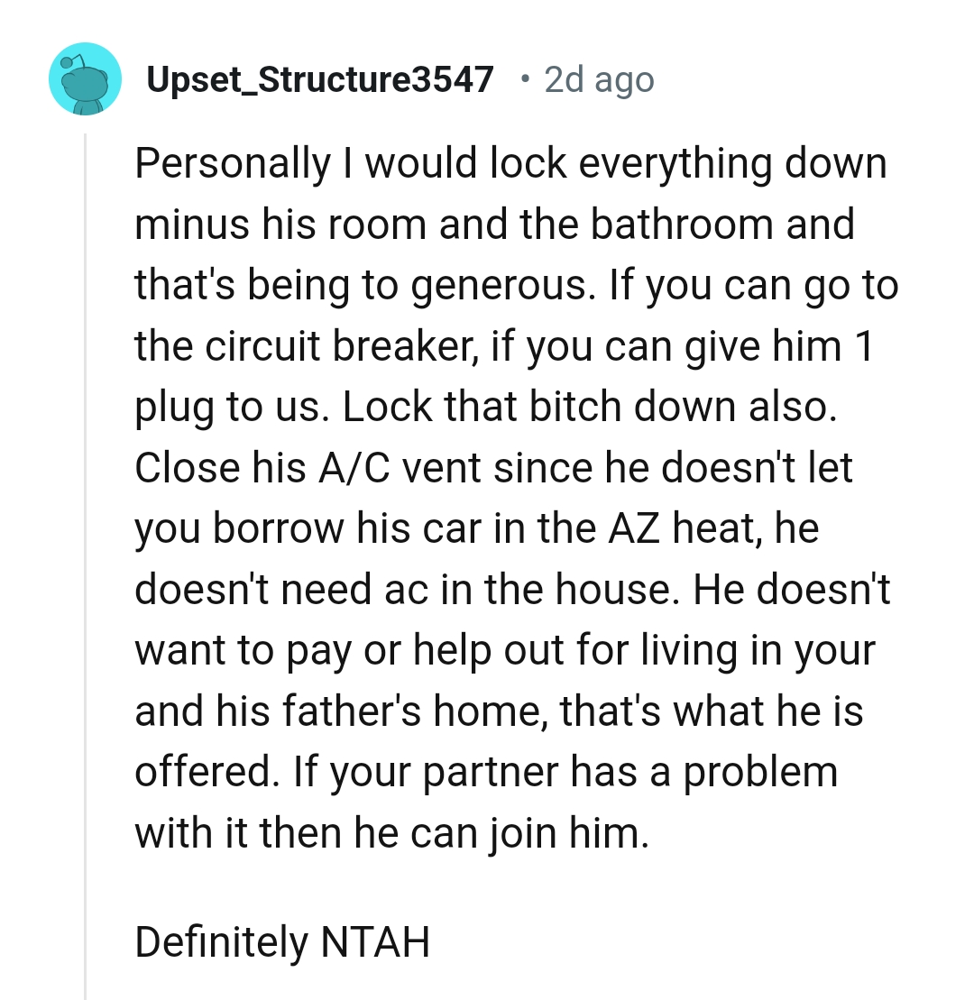 This Redditor would lock down everything