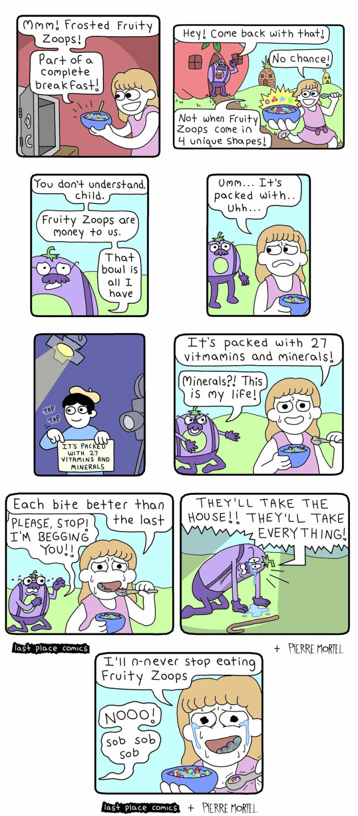 The addiction to sugary cereal seems to stand out in this one, and it turns out they don't like advertising.