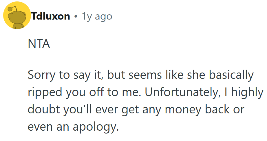 Some debts are emotional, and she’s already overdrawn on decency.