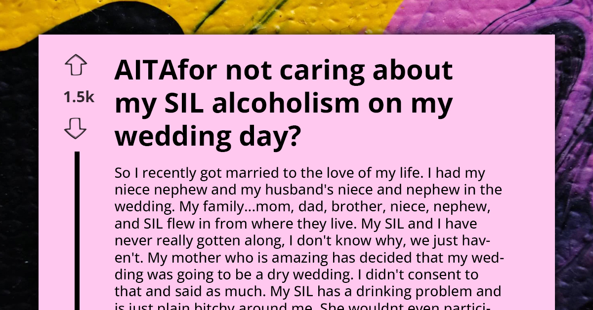 Bride Defies Mother's Wishes and Includes Alcohol at Her Wedding