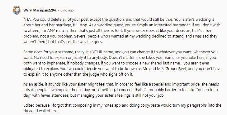 It's YOUR name, and you can change it to whatever you want, whenever you want.