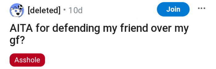 Your girlfriend VS Your best friend; who's side are you on?