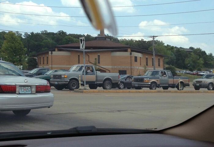 35. Truckers don't exchange numbers, we exchange doors. That's how it works, right?