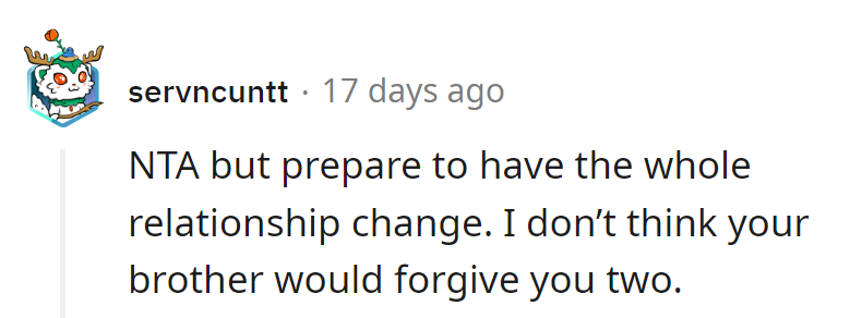 Buckle up for the sibling drama. Forgiveness isn't in his script, it seems.