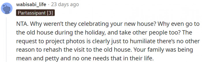 OP's family is just mean and petty, and no one needs that kind of people in their life