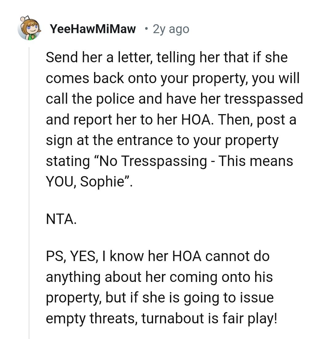 Posting a sign at the entrance