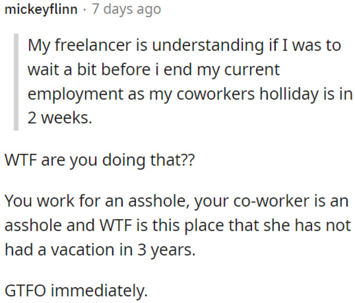 OP needs to leave this toxic environment ASAP.