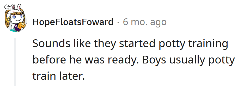 Sounds like he's not ready.