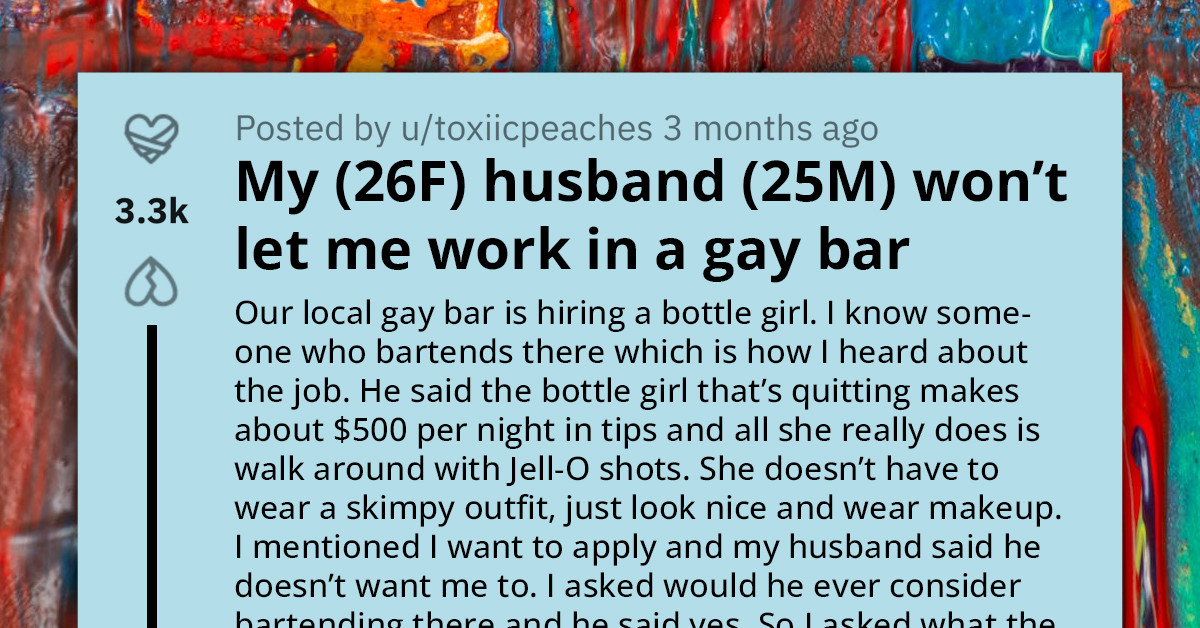Husband Opposes Wife Working In Gay Bar Due To Her Bisexuality, Even Though They Are Both Unemployed And Facing Eviction