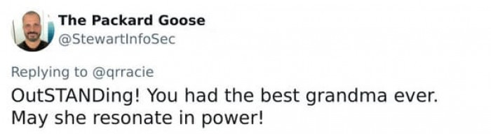 The grandma will certainly resonate in power