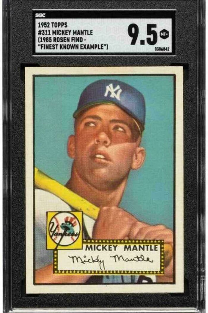 "The Most Expensive Card In History Sold For $12.6 Million: The 1952 Topps Mickey Mantle Baseball Card"