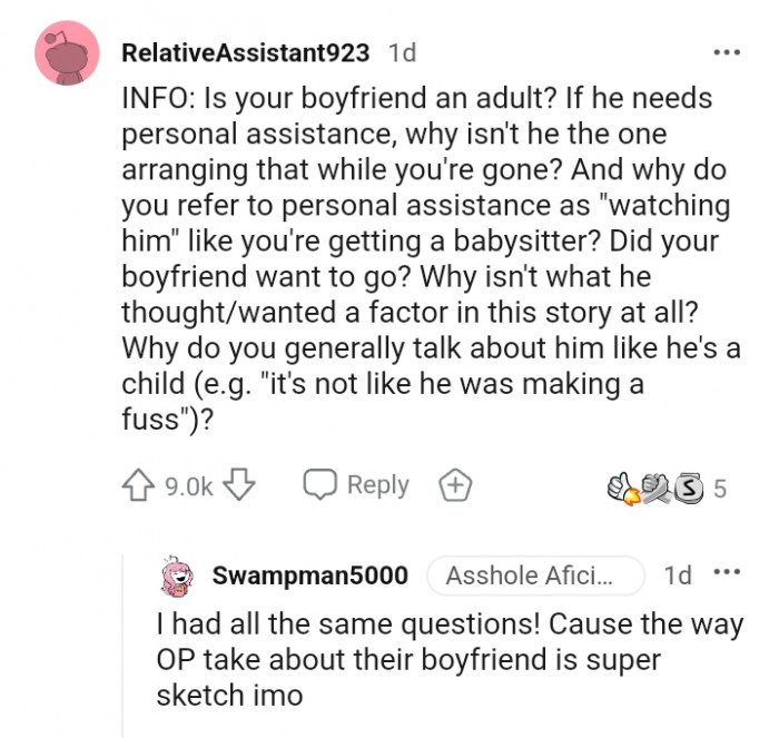 Why do you generally talk about him like...