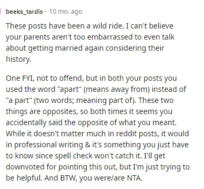 I wouldn't be planning an extravagant wedding for my fifth wedding at all, even if it were with a different person, much less the same person.