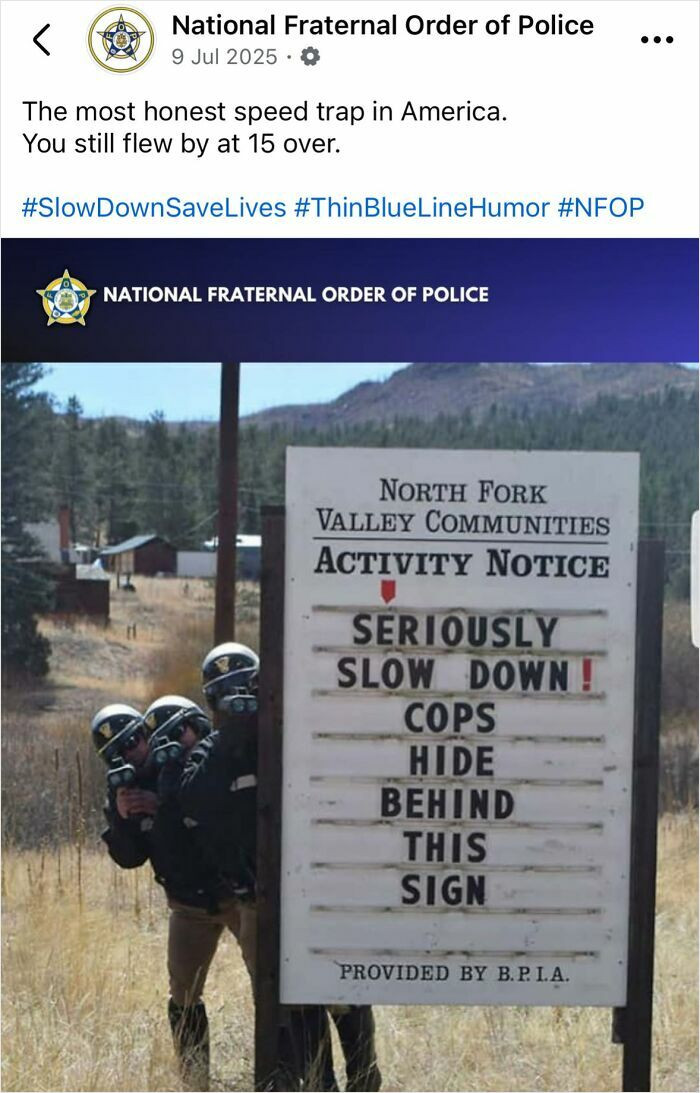 "Local Sheriff Department Has A Good Sense Of Humor"