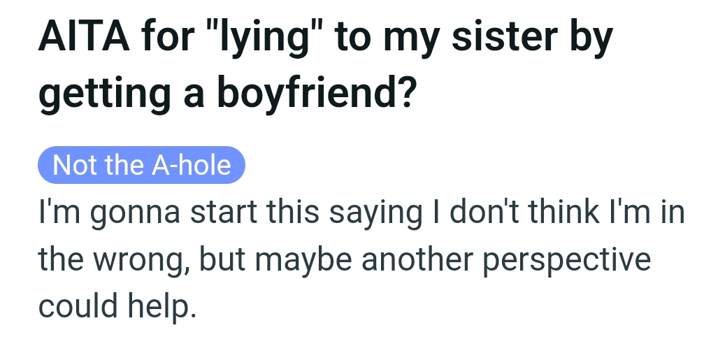 The OP Kicks Off Her Story and Here's the Headline