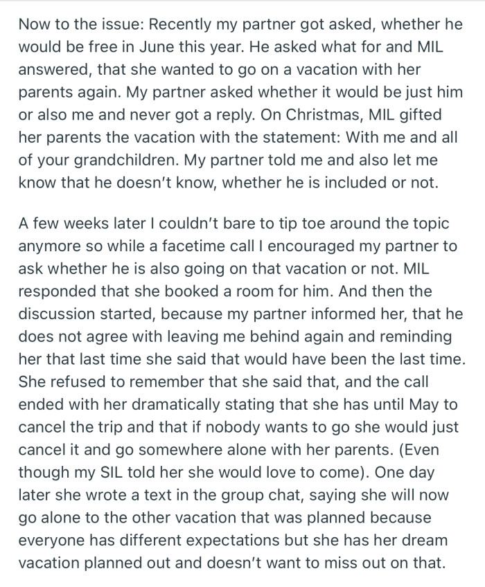 OP’s MIL attempted doing it a second time, but no one was having it again