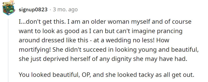 The MIL failed to look young and beautiful