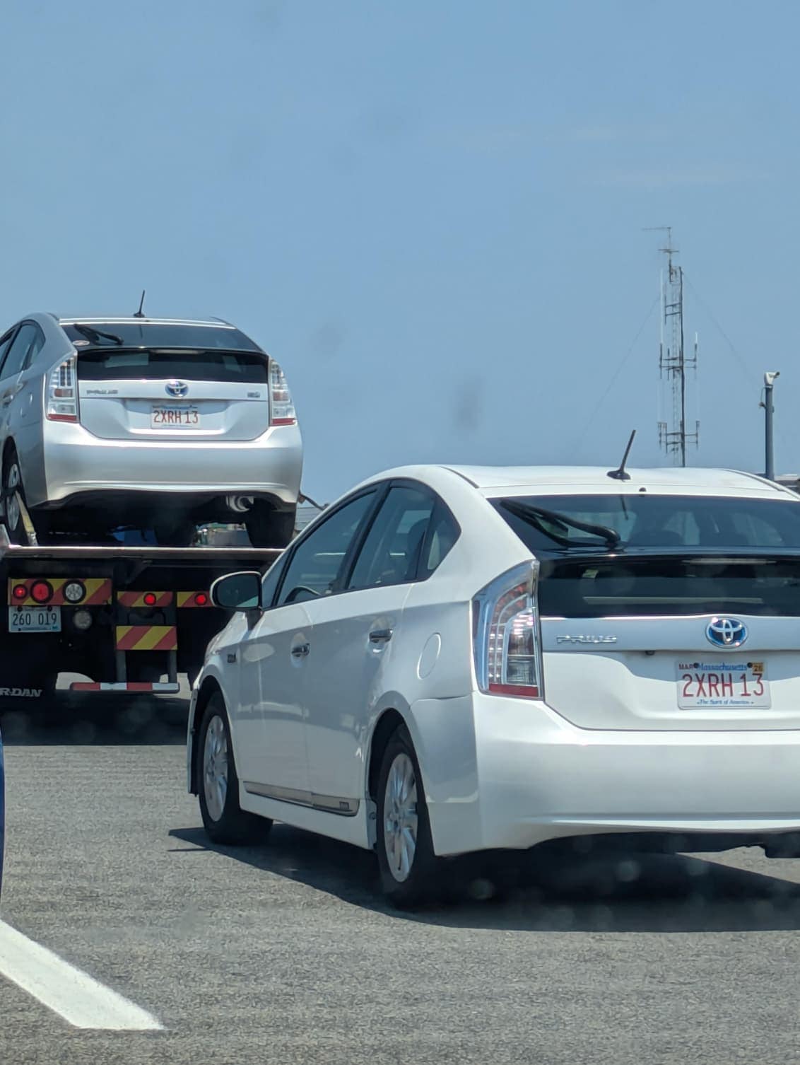 4. “These cars have the same license plate.”