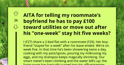 When Your Roommate’s Boyfriend Turns Your Living Room Into His Office