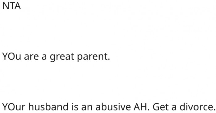 10. She's the good parent here.