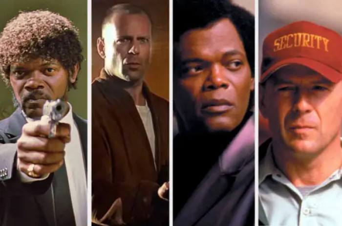 19. Bruce Willis and Samuel L. Jackson