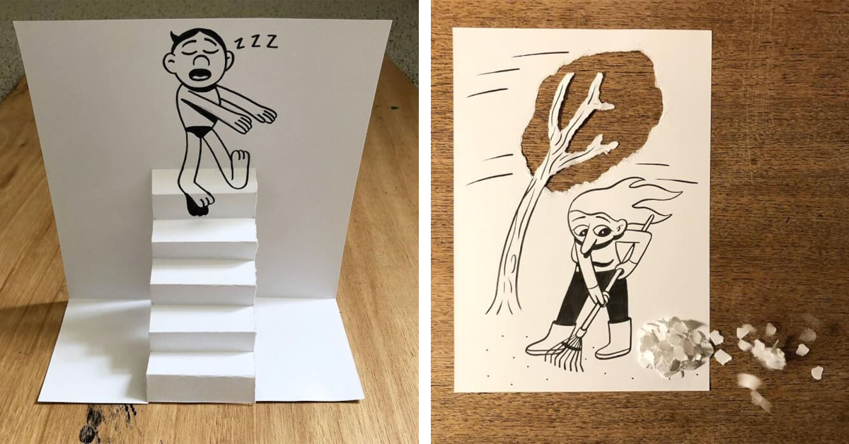 An Artist Raises the Bar for Cartoon Paper Art with These 30 Outstanding Artworks
