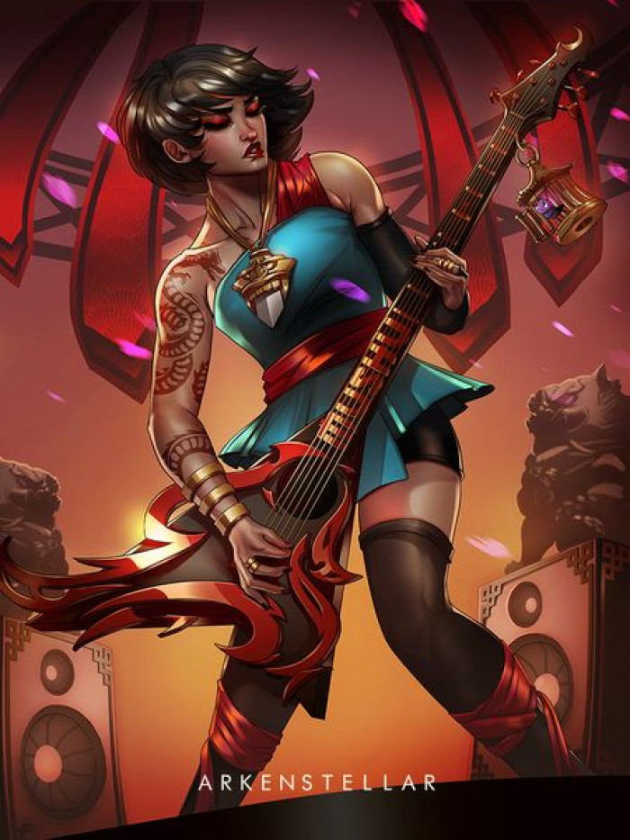 7. Here is the rock star guitar playing princess, Mulan