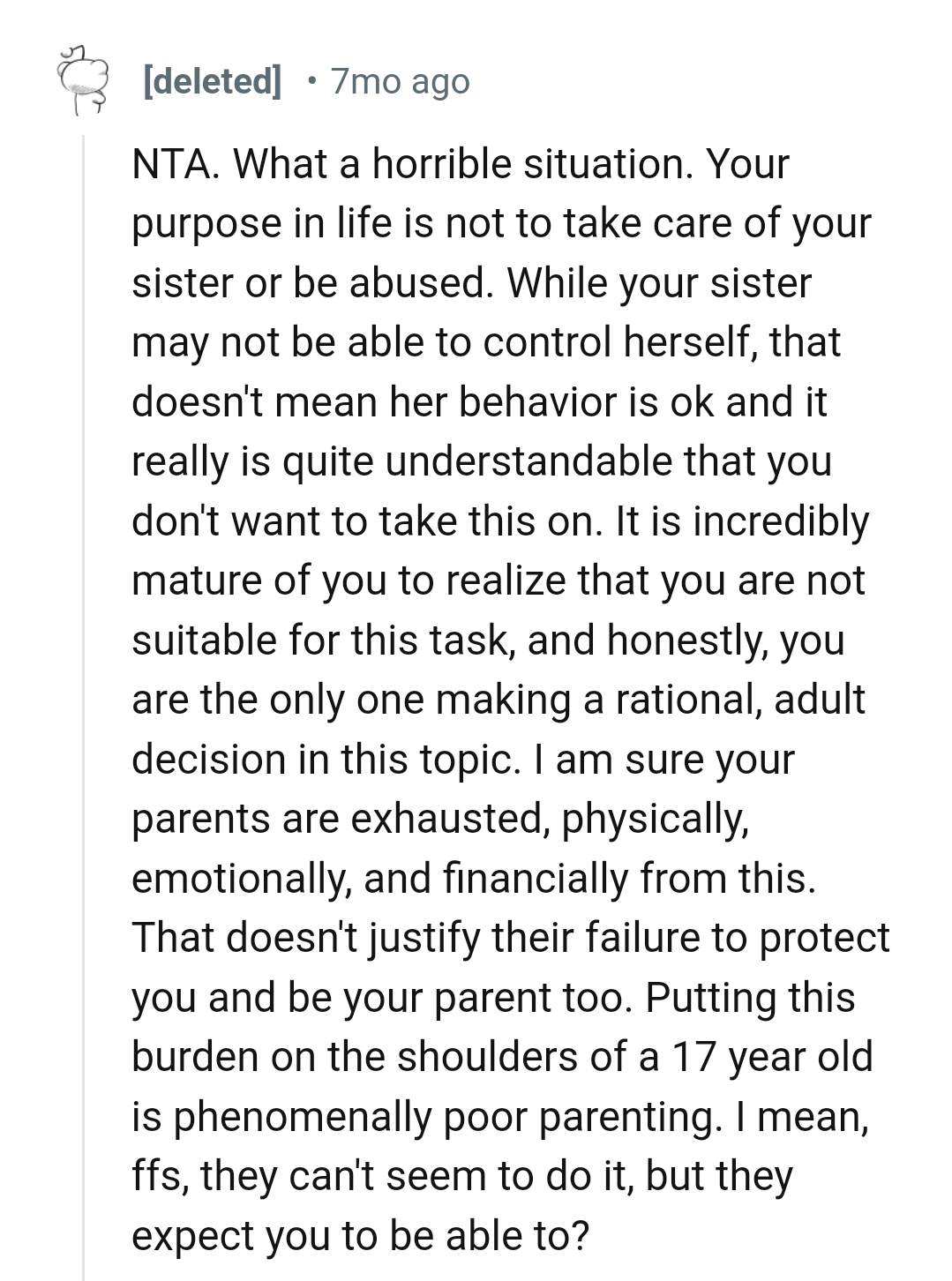 OP's the only one making a rationale