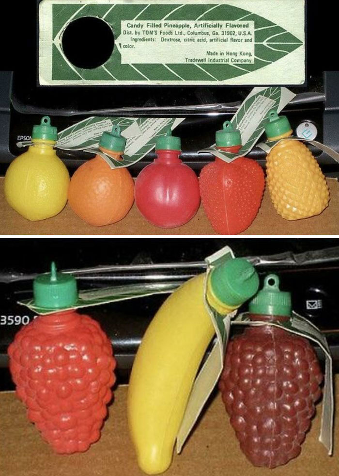 27. A candy powder-filled fruit