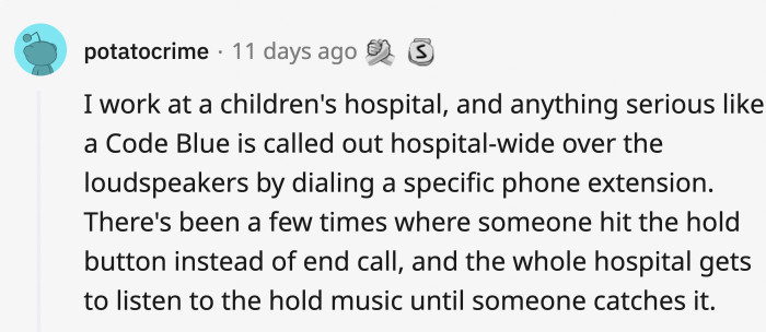 19. Excuse me, sir, this is a children’s hospital