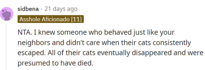They definitely don't deserve cats!
