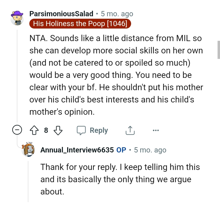 The OP Needs to Be Clear with Her Partner