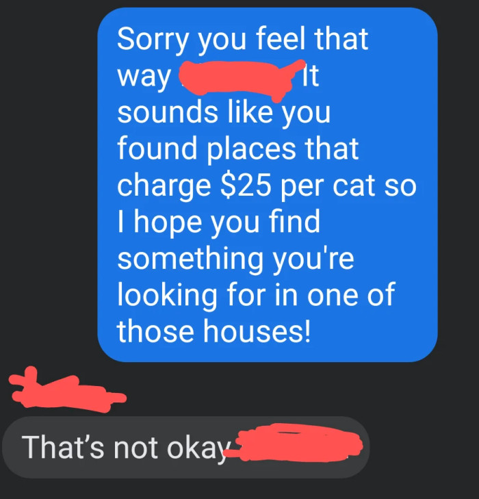 The cat lady is not taking “NO” for an answer