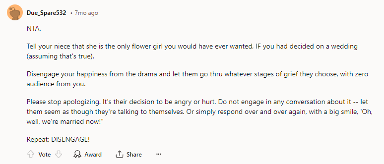 NTA. Tell Your Niece That She Is the Only Flower Girl You Would Have Ever Wanted.