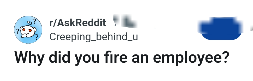 The OP pens down the question which has gotten other Redditors talking and here it is...