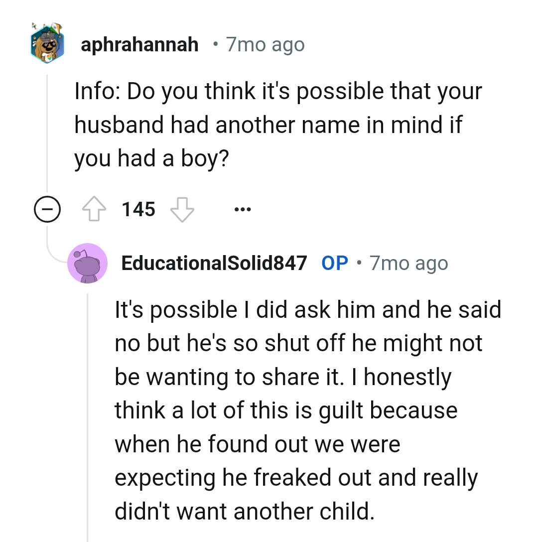 OP's husband is so shut off