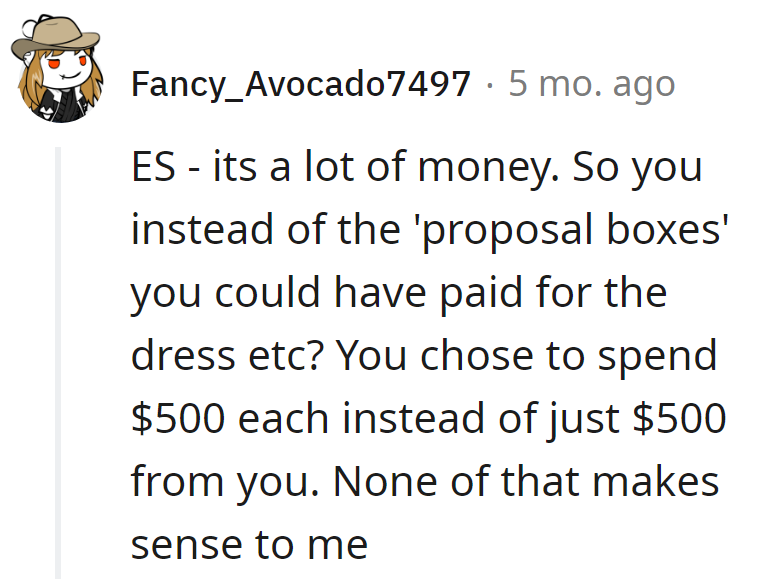 ES - $500 drama beats a $500 solution.